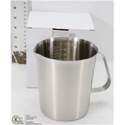 1000ML STAINLESS STEEL GRADUATED MEASURE