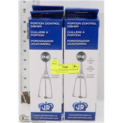 SET OF FOUR NEW PORTION SCOOPS