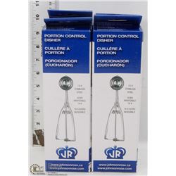 SET OF FOUR NEW PORTION SCOOPS