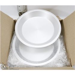 7" ALUMINUM PIE PLATES - ONE BOX OF 12 PLATES