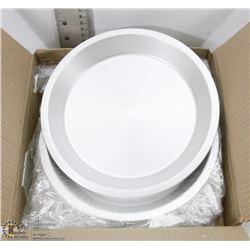 8" ALUMINUM PIE PLATES - ONE BOX OF 12 PLATES