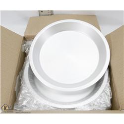 8" ALUMINUM PIE PLATES - ONE BOX OF 12 PLATES