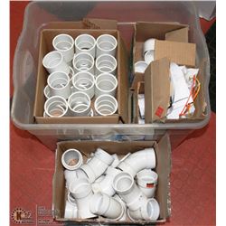 LOT OF 2" FITTINGS, PVC GAS & GAS TO PROPANE