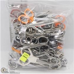 BAG OF ASSORTED SCISSORS