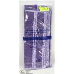 NEW LAVENDER PRINTED GARMENT BAG W/ JEWELRY