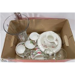 LOT OF ASSORTED CHINA INCL ROYAL ALBERT AND