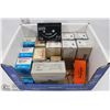 Image 1 : BOX OF NEW ELECTRICAL INCL RELAYS, CONTROL