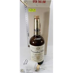 TEXAS MICKEY IN BOX WITH PUMP CANADIAN CLUB