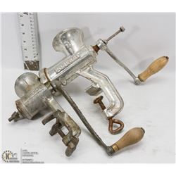 VINTAGE PORKERT 8 CZECH MEAT GRINDER AND