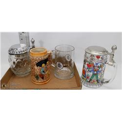 FLAT OF BEER STEINS AND MUGS INC GERMANY
