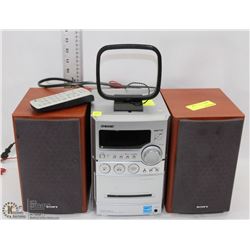 SONY MICRO HI-FI COMPONENT SYSTEM WITH REMOTE