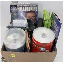 ESTATE BOX OF BLANK CD'S/ DVD'S AND MORE