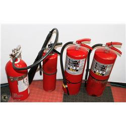 4 PCS LARGE FIRE EXTINGUISHERS