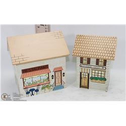 2 VINTAGE KITCHEN HOUSE CANISTERS