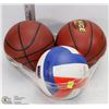 Image 1 : TWO BASKET BALLS AND ONE VOLLEY BALL