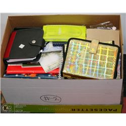 #2) BOX OF PAY PLANNERS, TELEPHONE & ADDRESS