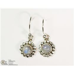 STERLING SILVER MOONSTONE EARRINGS