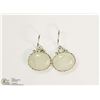 Image 1 : STERLING SILVER MOONSTONE EARRINGS
