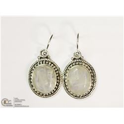 STERLING SILVER MOONSTONE EARRINGS