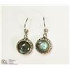 Image 1 : STERLING SILVER LABRADORITE EARRINGS