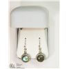 Image 2 : STERLING SILVER LABRADORITE EARRINGS
