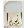 Image 2 : STERLING SILVER LARGE CITRINE EARRINGS