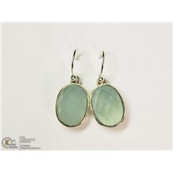 STERLING SILVER CHALCEDONY EARRINGS