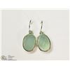 Image 1 : STERLING SILVER CHALCEDONY EARRINGS