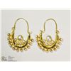 Image 1 : GOLD PLATED STERLING SILVER EARRINGS