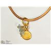 Image 1 : GOLD PLATED PENDANT WITH FASHION CORD