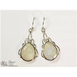 STERLING SILVER MOONSTONE EARRINGS