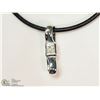 Image 1 : STERLING SILVER CUBIC ZIRCONIA PENDANT WITH
