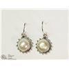 Image 1 : STERLING SILVER PEARL EARRINGS