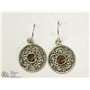 Image 1 : STERLING SILVER SMOKEY QUARTZ EARRINGS