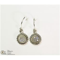 STERLING SILVER MOONSTONE EARRINGS