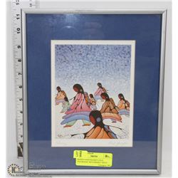 SIGNED AND FRAMED CECIL YOUNGFOX "RETURNING" PRINT