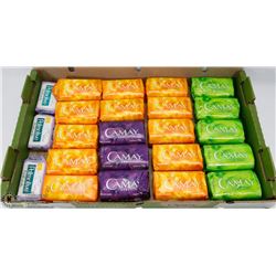 FLAT OF ASSORTED HANDSOAPS MOSTLY CAMAY