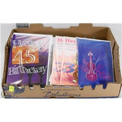 FLAT OF ASSORTED GREETING CARDS - MOSTLY BIRTHDAY