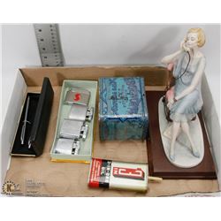 FLAT OF ASSORTED COLLECTIBLES INCL VINTAGE