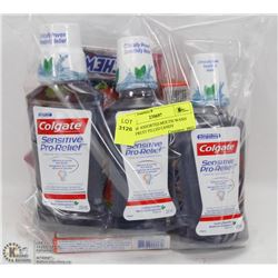 BAG OF ASSORTED MOUTH WASH AND FRUIT FILLED CANDY