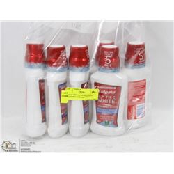 BAG OF SMALL COLGATE OPTIC WHITE MOUTH WASH