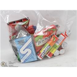 BAG OF ASSORTED GUM & CANDY