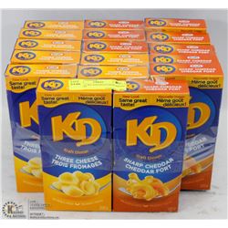 LOT OF 17 KD ASSORTED MACARONI & CHEESE