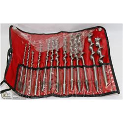 WOOD BIT SET IN APRON.