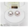 Image 1 : #90-NATURAL FRESH WATER PEARL EARRINGS