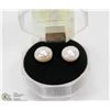 Image 1 : #93-NATURAL FRESH WATER PEARL EARRINGS