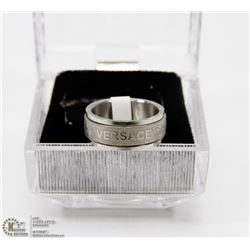 VERSACE LOGO RING SIZE 17
