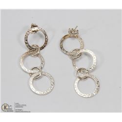 STERLING SILVER DANGLE EARRINGS.