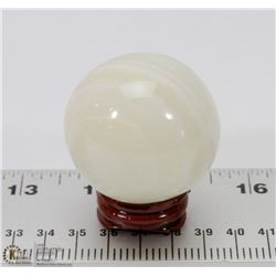 #16-NATURAL GREEN ONYX SPHERE BALL