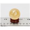 Image 1 : #13-NATURAL YELLOW CITRINE SPHERE BALL & STAND